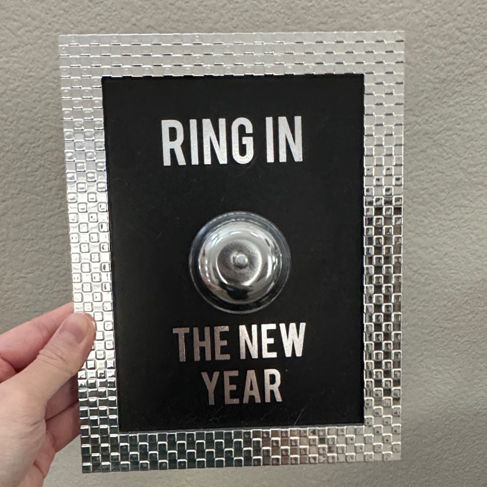 Silver and Black New Year Wall Decor Picture Frame